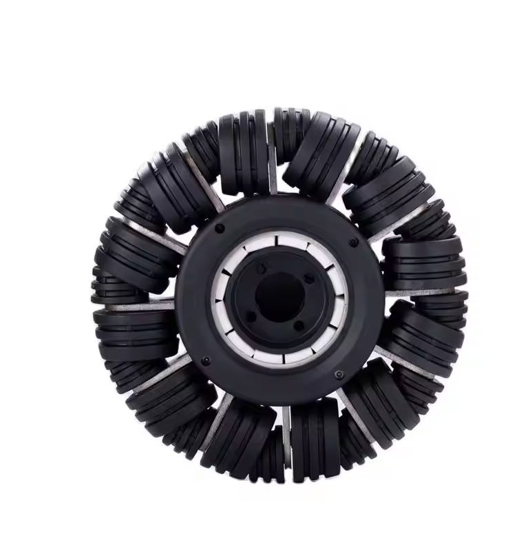 10-inch heavy-duty omni wheel with TPU rollers for industrial AGVs in Australia