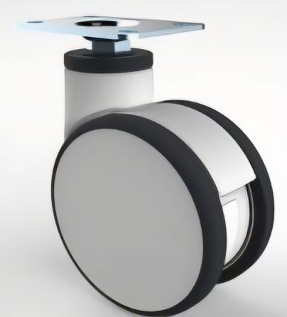 5-inch swivel medical wheels plate
