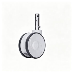 6 inch metal long stem central control twin wheel