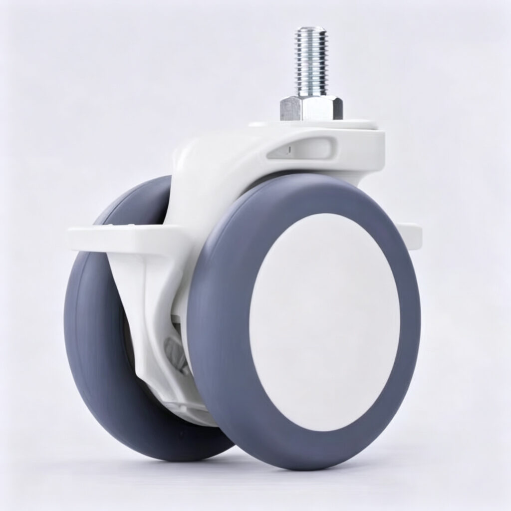 100mm Dual-Wheel Medical Caster