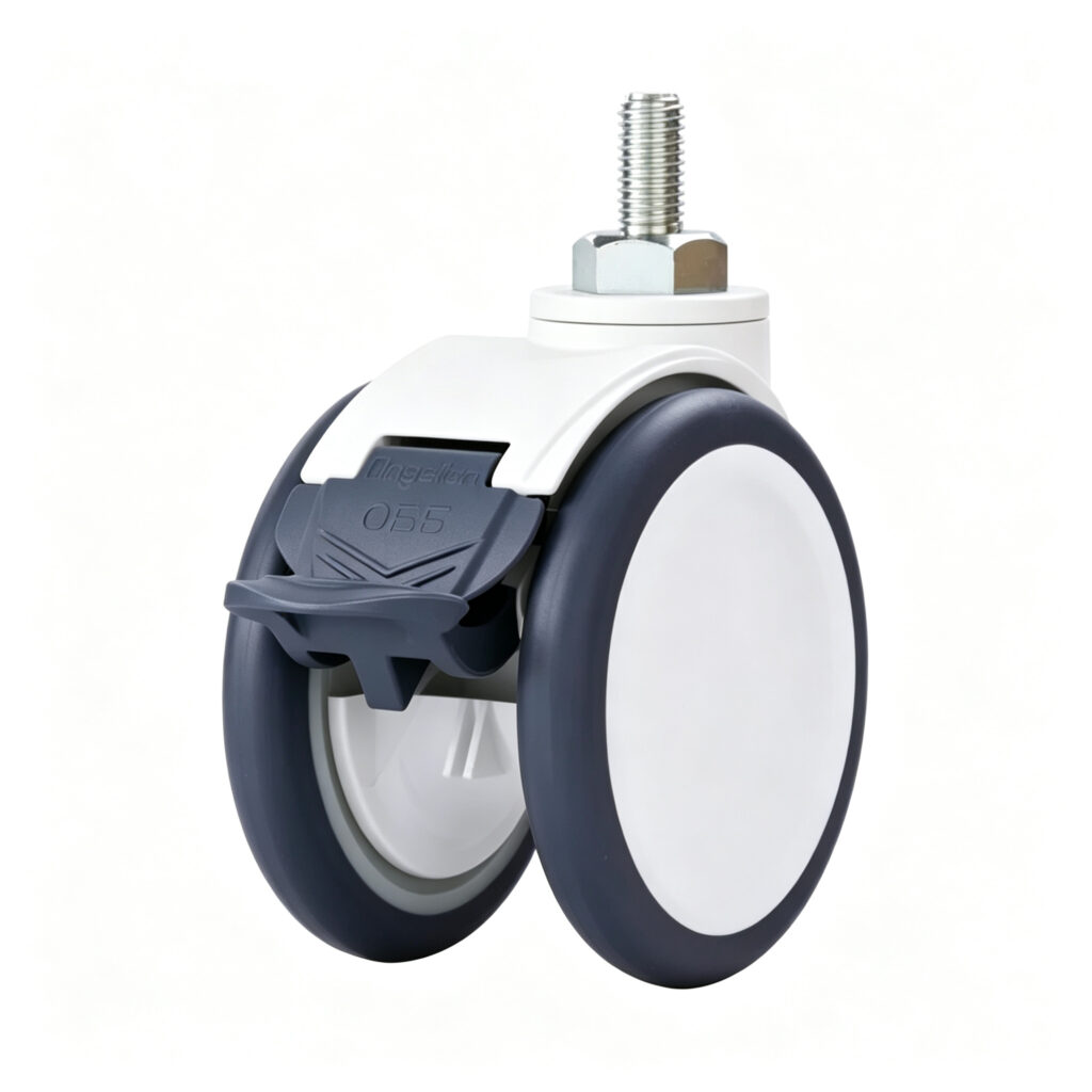Medical Grade Swivel Caster Wheels with Total Brake