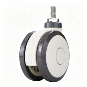 Medical Swivel Casters | 4" & 5" Silent TPU Wheels | Plate & M12 Stem