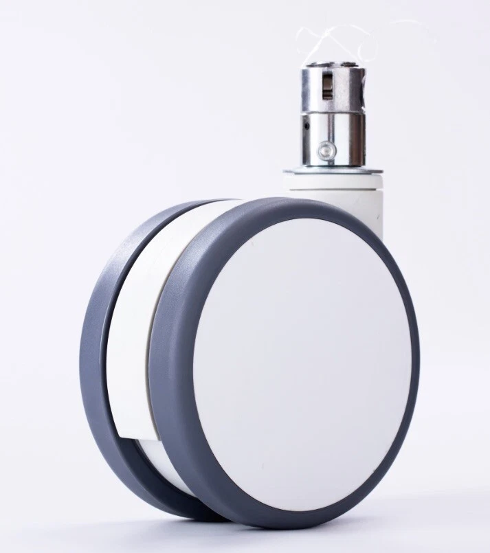 6 INCH metalstem Central Locking Medical Casters