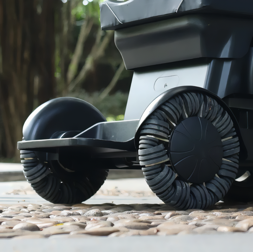 Wheelchair front wheel